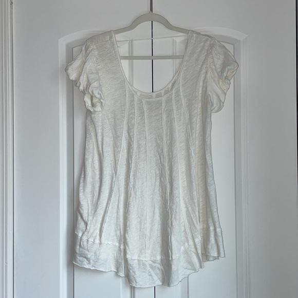 Free People Star Top Long Line Bubble Sleeve - Picture 5 of 6